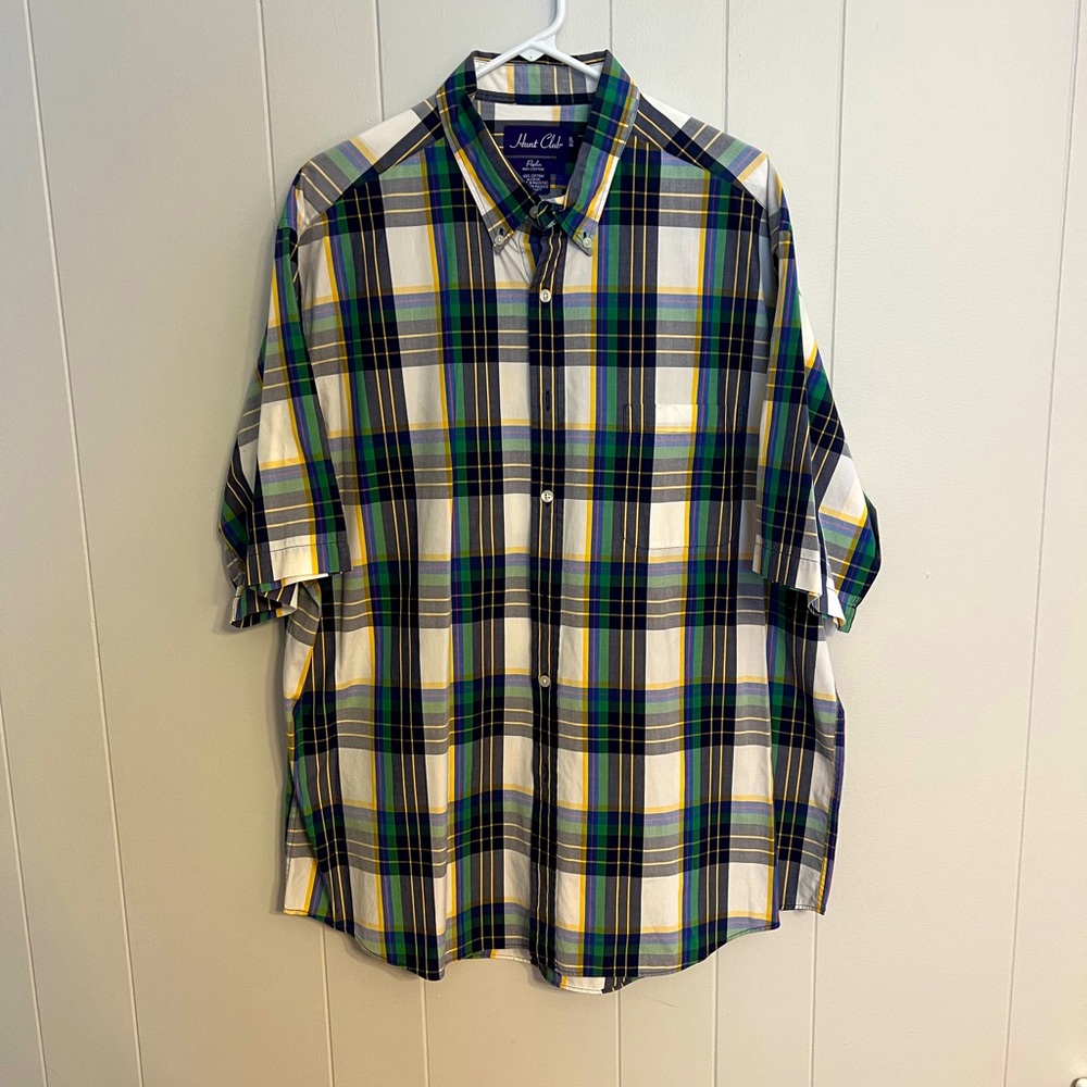 Hunt club long sleeve‎ plaid button-down